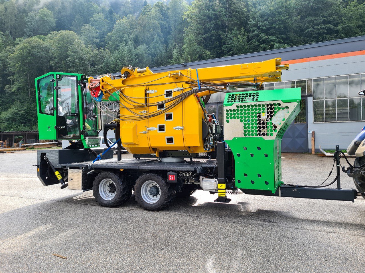 Forstseilbahn im Einsatz